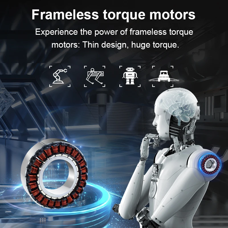 48V 1500rpm 267w Yüksek Hassas - Direct Drive Servo Motor Robotics incelemesi ve fiyatı